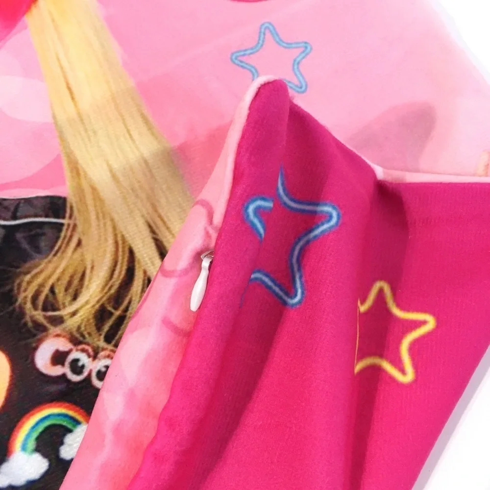 Jojo Siwa Pink Fleece Square Pillowcase